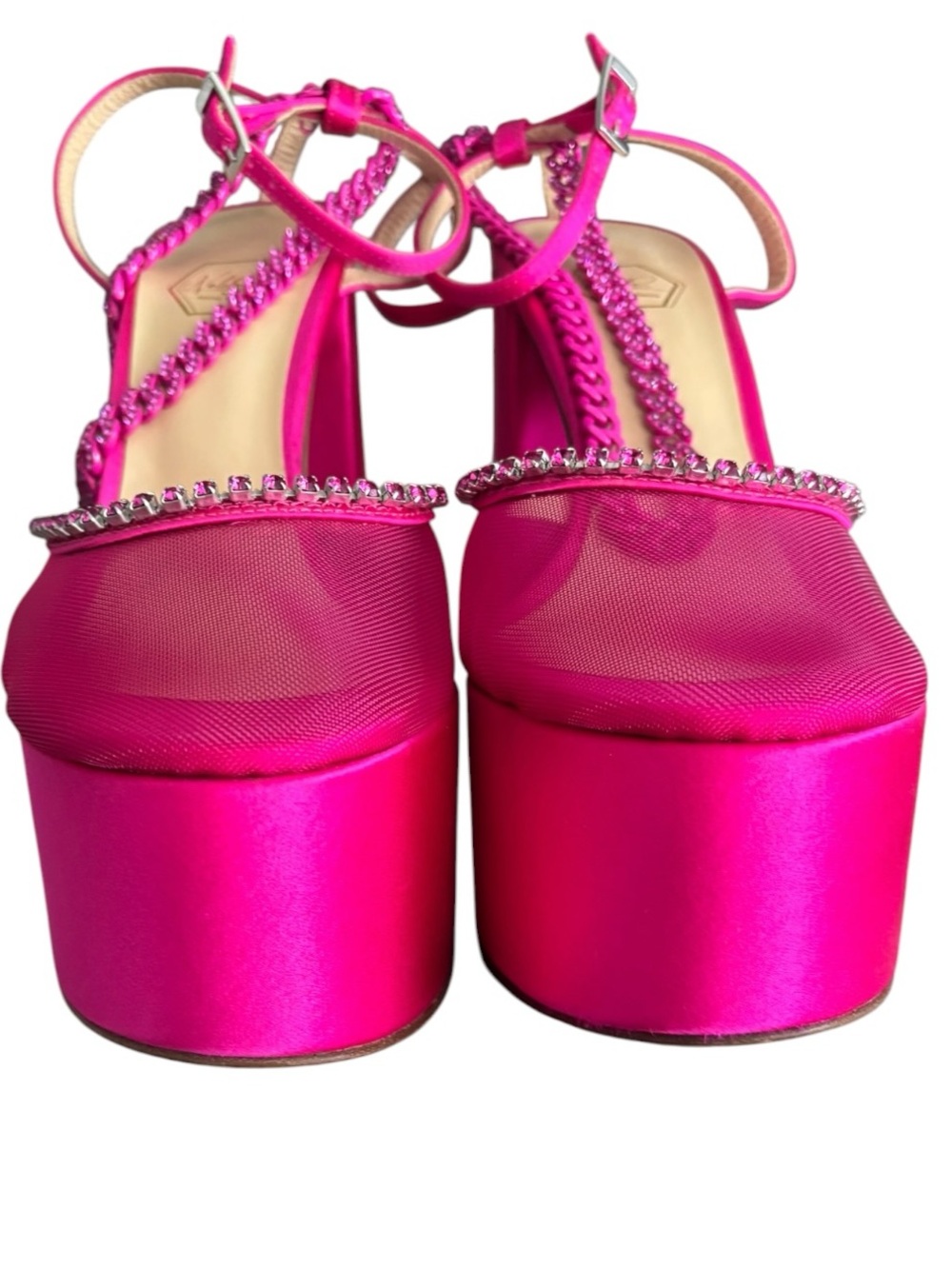 Nalebe Stellar Satin Platform Sandals - Picture 5 of 10